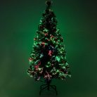 KIX120LED HOME KIX120LED LED-es műfenyő, 120 cm, optikai szálas, folyamatos színváltás, műanyag tal