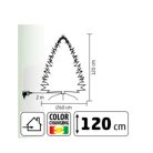 KIX120LED HOME KIX120LED LED-es műfenyő, 120 cm, optikai szálas, folyamatos színváltás, műanyag tal