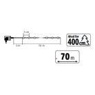 KKL1012DWH HOME KKL1012DWH DOT LED-es fényfüzér, 1000db hidegfehér LED, 70m hosszú, 8+4 funkció, át