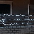 HOME KKL 1000C/WH LED-es fényfüzér, 70 m / 1000 db hidegfehér LED, állófényű, zöld vezeték, hálózati adapter, kül- és beltéri kivitel