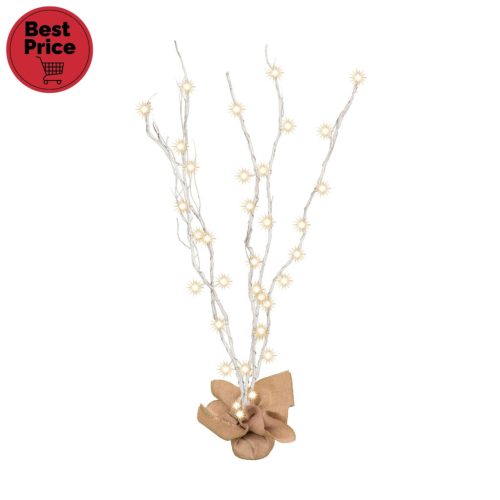 KLB_120_WH Home KLB 120/WH világító ágak,  40 db LED, 120 cm ágak, fehér színű, ismétlődő időzítés,