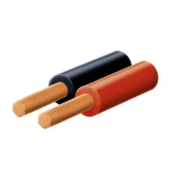 KLS_1 SAL KLS 1 hangszóróvezeték, piros-fekete, 2 x 1 mm2, 0,15 mm elemi szál, 100 m/ tekercs