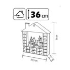 KLW24 HOME KLW24 LED-es adventi naptár, 10 db melegfehér LED, fa és műanyag, elemes tápellátás, bel