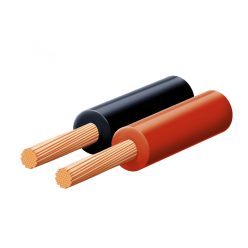 KL_0_35-20X SAL KL 0,35-20X hangszóróvezeték, piros-fekete, 2C x (45 x 0,10 mm), 0,1 mm-es elemi sz