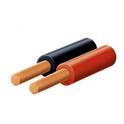 KL_1_5-10X SAL KL 1,5-10X hangszóróvezeték, piros-fekete, 2C x (7x 27 x 0,10 mm), 0,1 mm-es elemi s
