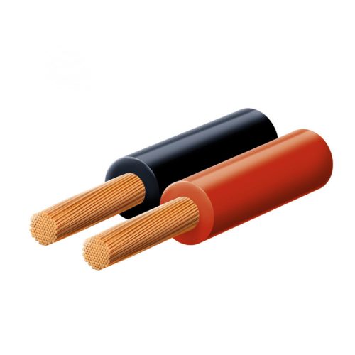 KL_1_5-10X SAL KL 1,5-10X hangszóróvezeték, piros-fekete, 2C x (7x 27 x 0,10 mm), 0,1 mm-es elemi s