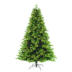 KMF4LED240 HOME KMF4LED240 műfenyő LED világítással, 240 cm, 550 db melegfehér LED, 8 programos, fé