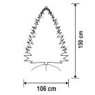 KMF_4_150 Home KMF 4/150 műfenyő, 150 cm magasság, 106 cm átmérő