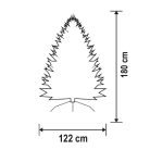 HOME KMF 4/180 műfenyő, 180 cm magasság, 122 cm átmérő