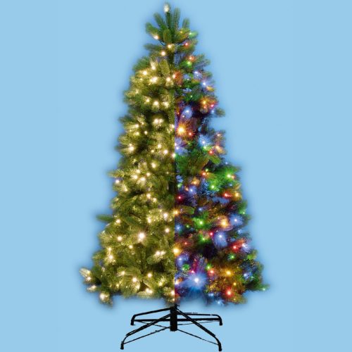 KMF_6_180 Home KMF 6/180 műfenyő beépített világítással, 350 db LED, 180 cm magasság, 106 cm átmérő