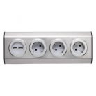 KNV_03_USB Home KNV 03/USB szerelhető konyhai hálózati elosztó USB aljzatokkal, 3 védőérintkezős és