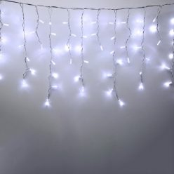 KSFW200WH HOME KSFW200WH sorolható fényfüggöny, 4 méter, 200db hidegfehér LED, fehér vezeték, kül- 