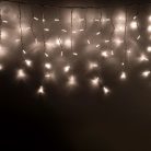 KSFW200WW HOME KSFW200WW sorolható fényfüggöny, 4 méter, 200db melegfehér LED, fehér vezeték, kül- 