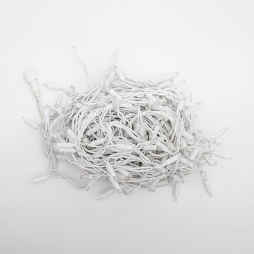 KSFW200WW HOME KSFW200WW sorolható fényfüggöny, 4 méter, 200db melegfehér LED, fehér vezeték, kül- 