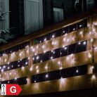 KSF_200_WH Home KSF 200/WH LED-es fényfüggöny, 4 m / 200 db hidegfehér LED, állófényű, fekete vezet
