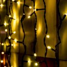 KSF_204_WW Home KSF 204/WW LED-es fényfüggöny, 2x2 m / 204 db melegfehér LED, állófényű, fekete vez