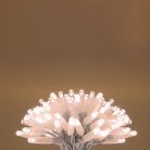 KSIW100WW HOME KSIW100WW sorolható fényfüzér, 10 méter , 100db melegfehér LED, fehér vezeték, kül- 