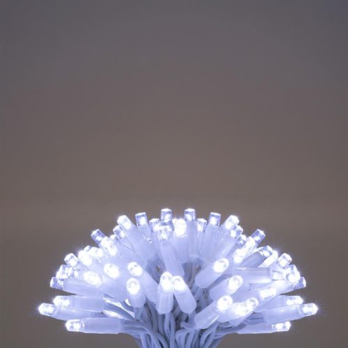 KSIW200WH HOME KSIW200WH sorolható fényfüzér, 20 méter , 200db hidegfehér LED, fehér vezeték, kül- 