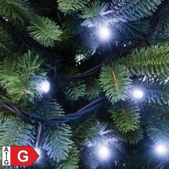 KSI_100_WH Home KSI 100/WH LED-es fényfüzér, 10 m / 100 db hidegfehér LED, állófényű, fekete vezeté