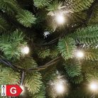 HOME KSI 100/WW LED-es fényfüzér, 10 m / 100 db melegfehér LED, állófényű, fekete vezeték, kül- és beltéri kivitel