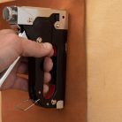 HOME KTG 01 kézi tűzőgép, 3 féle tűzőkapocs kompatibilis, többféle anyagon alkalmazható
