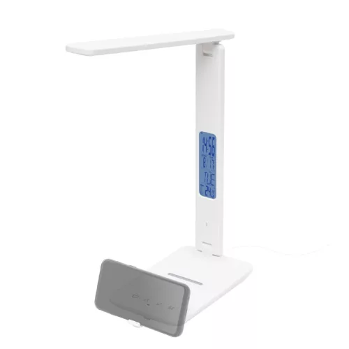 LA_10_Q Home LA 10 Q asztali lámpa vezeték nélküli töltővel, 600 lm, 6 W, 5 fokozat, vezeték nélkül