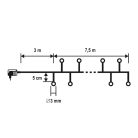 LC_768_WH Home LC 768/WH LED-es cluster fényfüzér 7,5 m / 768 db hidegfehér LED, fekete vezeték, 8 