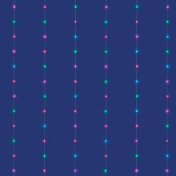 LEDS120CV-2 iSparkle LEDS120CV-2 micro LED-es fényfüggöny, 2x2 m / 120 db RGB LED, applikációval ve