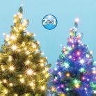 LED_202R_WW_M Home LED 202R/WW/M LED-es DUAL COLOR fényfüzér, 14 m / 200 db melegfehér és színes LE