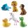 LED_ZOO Home Kids LED ZOO állatfigurás kulcstartó, műanyag, hang- és fényhatás, 12 db