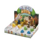 LED_ZOO Home Kids LED ZOO állatfigurás kulcstartó, műanyag, hang- és fényhatás, 12 db