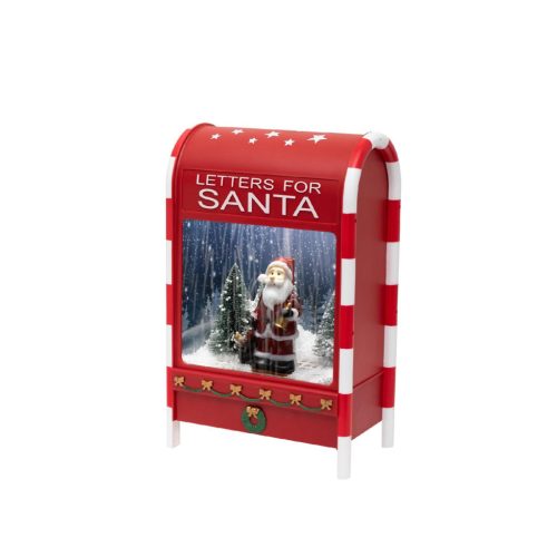 LFS400 Home LFS400 zenélő, havazó postaláda, 4db hidegfehér SMD LED, műanyag, 8 karácsonyi dal, ele