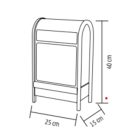 LFS400 Home LFS400 zenélő, havazó postaláda, 4db hidegfehér SMD LED, műanyag, 8 karácsonyi dal, ele