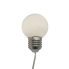 HOME LP 20/WW LED-es villanykörte fényfüzér, 9,5 m / 20 db melegfehér LED, villanykörte búra, állófényű, átlátszó vezeték, adapter, kül- és beltéri kivitel