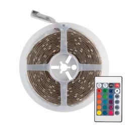 LS_5000RGB Home LS 5000RGB RGB LED szalag szett, 30 db SMD 5050 LED/m, ragasztható, 5m, 400 lm/m, 4