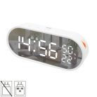 LTC06 HOME LTC06 ébresztőóra, USB töltőkimenet, fehér kijelző, két ébresztési időpont, hőmérséklet 