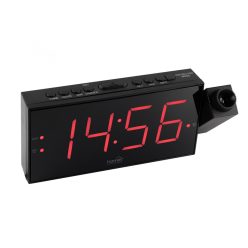   HOME LTCP 01 digitális, LED ébresztőóra projektorral, 24 órás folyamatos időkivetítés, háromféle fényerősség, elemes vagy hálózati tápellátás