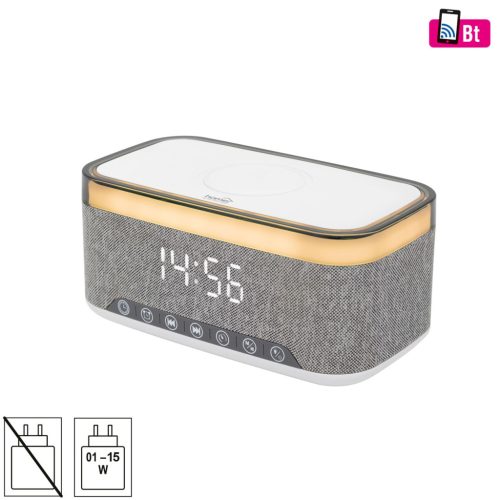 LTCR06 HOME LTCR06 multimédia lejátszó és ébresztőóra, 2x5 Watt, Qi telefontöltés, Bluetooth TWS, F
