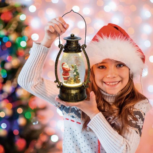 LTN_15 Home LTN 15 lámpás vízkeveréssel, csillámokkal, viharlámpa, LED, kapcsolható, műanyag, belté