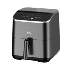 Midea MAD55005APKH Air Fryer, forrólevegős fritőz, 4.6 l kosár, 5.7 l üst, 1500 W, 60 p időzítő, 200 °C hőmérséklet, lecsatolható sütőkosár