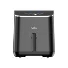 Midea MAD55005APKH Air Fryer, forrólevegős fritőz, 4.6 l kosár, 5.7 l üst, 1500 W, 60 p időzítő, 200 °C hőmérséklet, lecsatolható sütőkosár