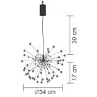 HOME MFW 120/WW tüzijáték dekoráció, 120 db microLED, 60 szál, 8 funkció, ismétlődő időzítés, távirányító, kültéri, beltéri