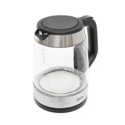 MK-17G03A2 Midea MK-17G03A2 üveg vízforraló, max. 2200 W, 1,7 literes, vezetéktároló, kék megvilágí
