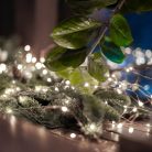 HOME ML26WH micro LED fényfüzér, beltéri kivitel, 20 db hidegfehér micro LED, 1,9 m füzérhossz, elemes