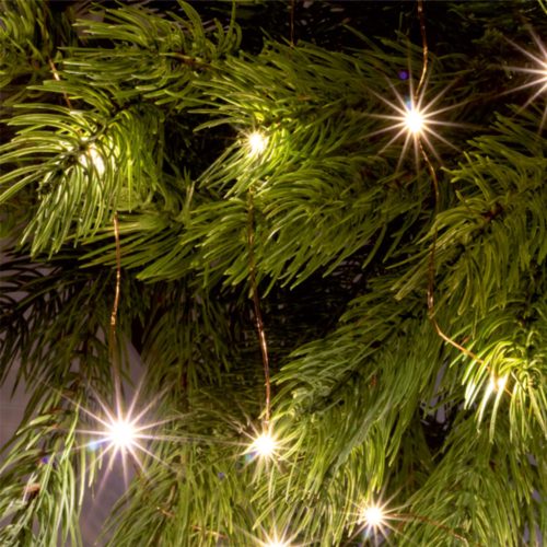 HOME ML26WW micro LED fényfüzér, beltéri kivitel, 20 db melegfehér micro LED, 1,9 m füzérhossz, elemes