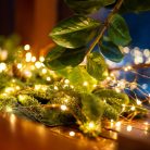 HOME ML26WW micro LED fényfüzér, beltéri kivitel, 20 db melegfehér micro LED, 1,9 m füzérhossz, elemes
