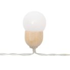 MLC20B Home MLC20B LED-es gömb fényfüzér, 20 melegfehér LED, elemes, ~3m hossz, átlátszó vezeték, f