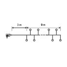 HOME MLCS 600/M micro LED-es cluster fényfüzér, 9 m / 600 RYBG és melegfehér LED, 11 fényprogram, távirányító, hálózati adapter, kül- és beltéri kivitel