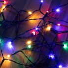 MLC_58_M Home MLC 58/M mini LED-es fényfüzér, 4,9 m / 50 db színes LED, 8 fényprogram, zöld vezeték