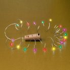 MLD_20_M Home MLD 20/M micro LED-es fényfüzér, 2 m / 20 db színes micro LED, állófényű, átlátszó ve